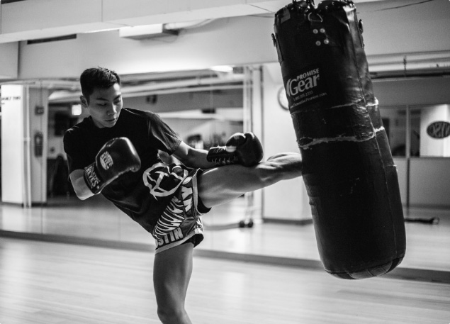 Training en boxe thaï